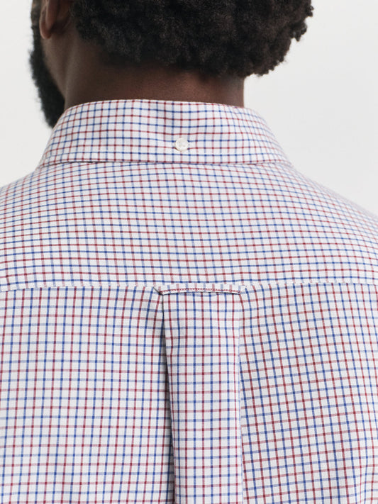 Gant Men Red Checks Collar Shirt