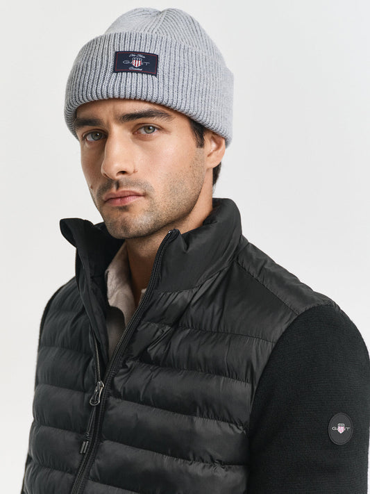 Gant Men Regular Dark Charcoal Black Quilted Jacket