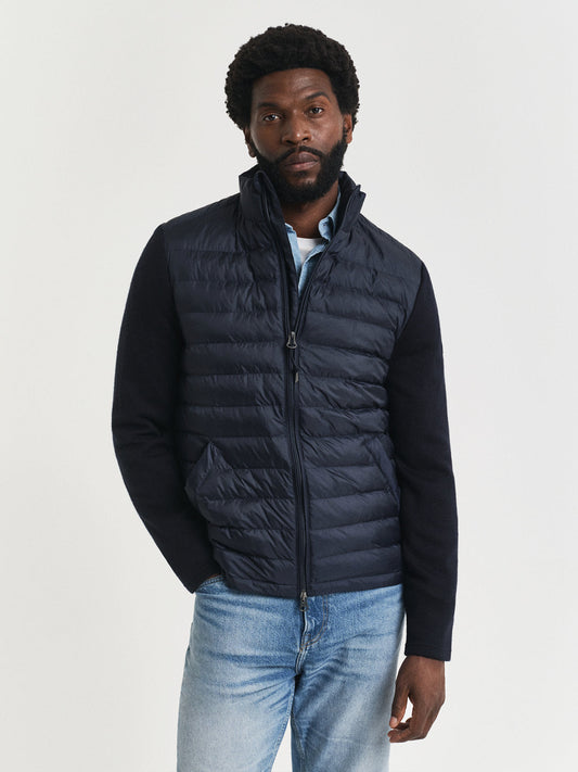 Gant Men Regular Navy Blue Quilted Jacket