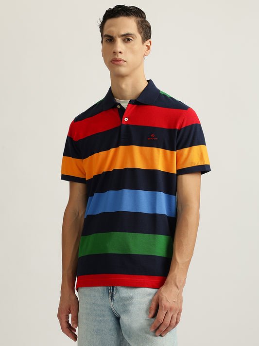 Gant Multi Striped Regular Fit Polo Tshirt