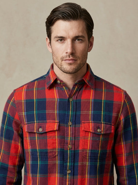 Gant Men Multicolor Checked Regular Fit Pure Cotton Shirt