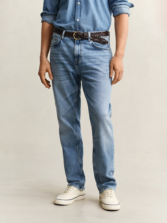 GANT Men Blue Regular Fit Jeans