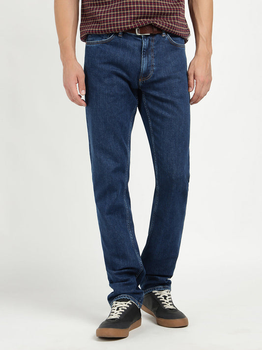 Gant Men Blue Regular Fit Solid Jeans