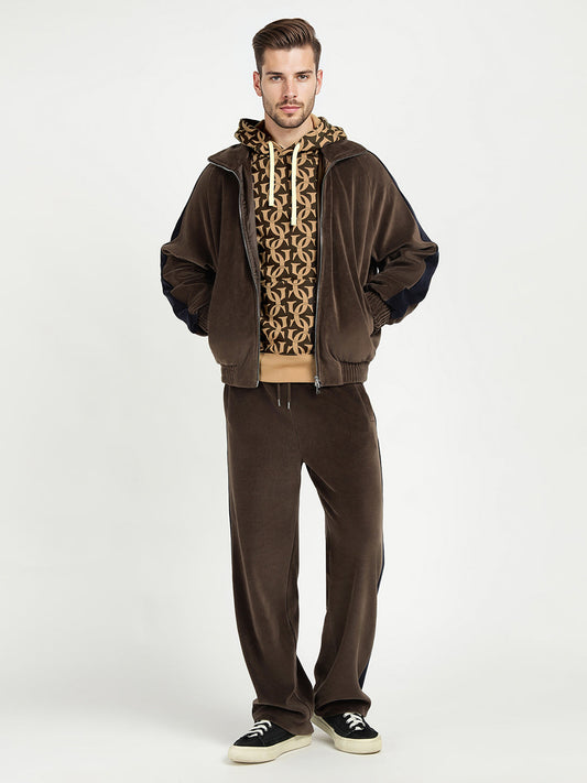 Gant Men Khaki Printed Hooded Sweatshirt