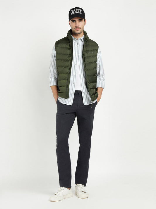 Gant Men Green Solid Collar Jacket