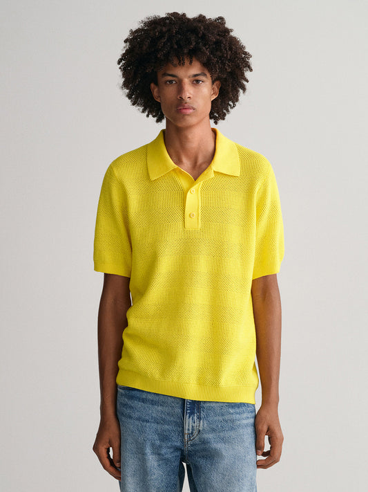 Gant Yellow Relaxed Fit Polo Tshirt