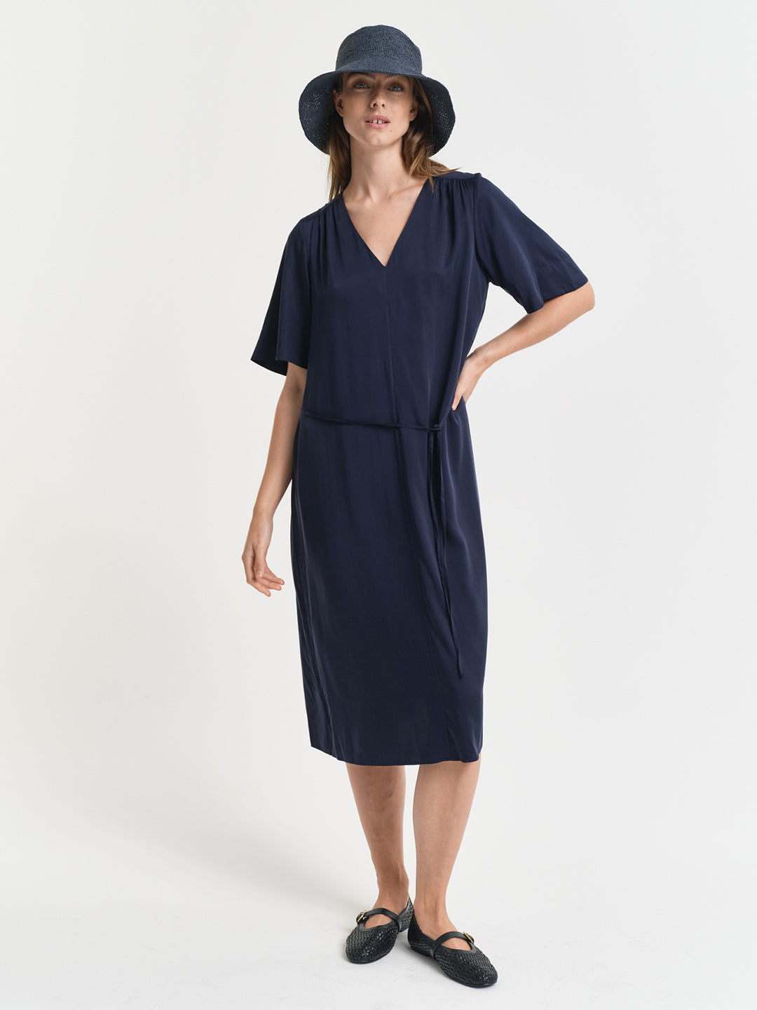 TOP/BLOUSE NAVY GOWN EXTRA SMALL… (AXGQ) GRACE KARIN Womens Tops Elegant Surplice Wrap Blouse V Neck