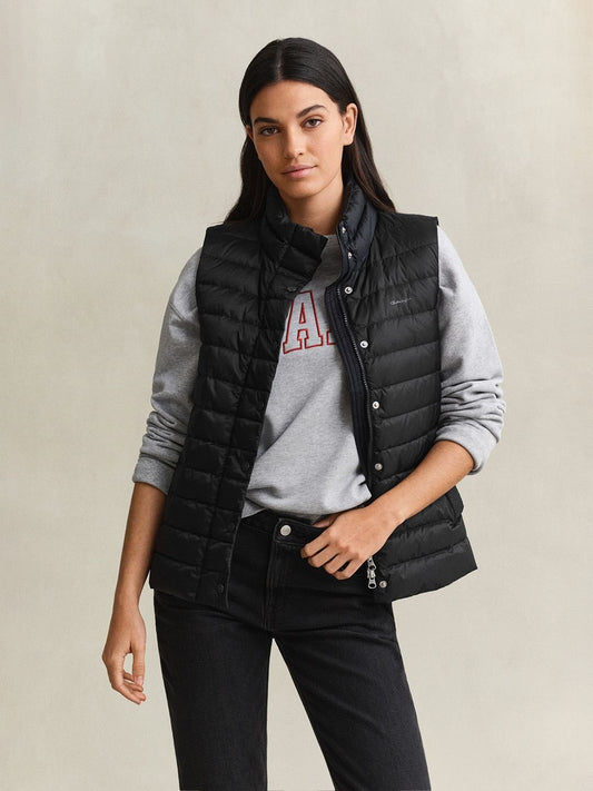 Gant Women Black Quilted Regular Fit Puffer Jacket