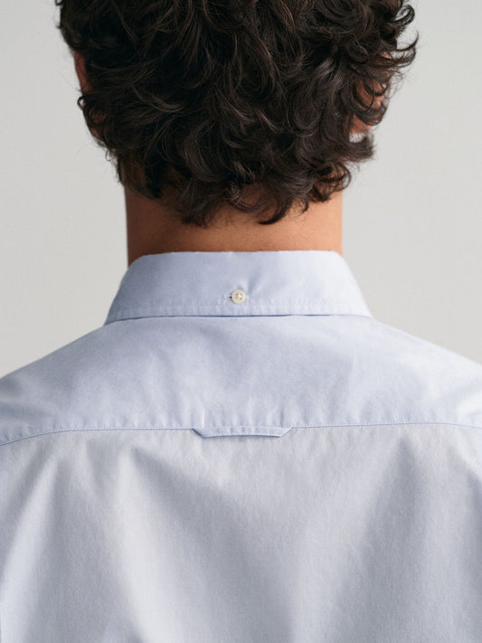 Gant Men Blue Solid Collar Shirt