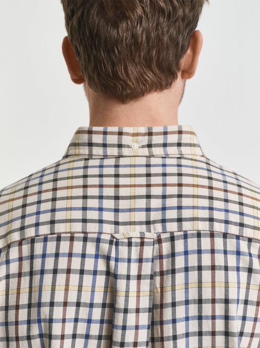 Gant Men Putty Checks Collar Shirt