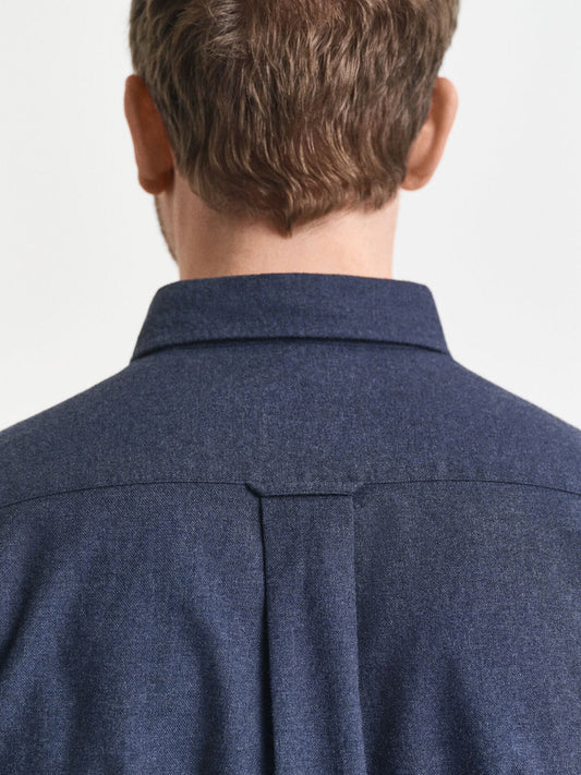 Gant Men Blue Solid Collar Shirt