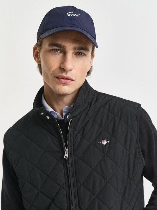 Gant Men Black Solid Collar Jacket