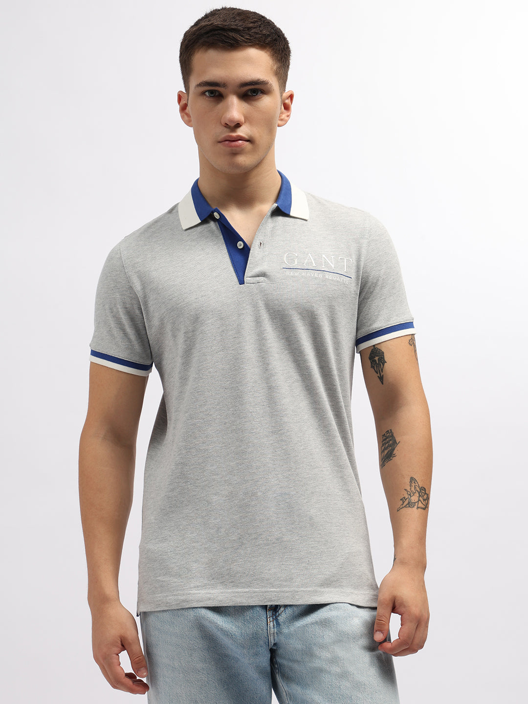 grey t-shirt for men
