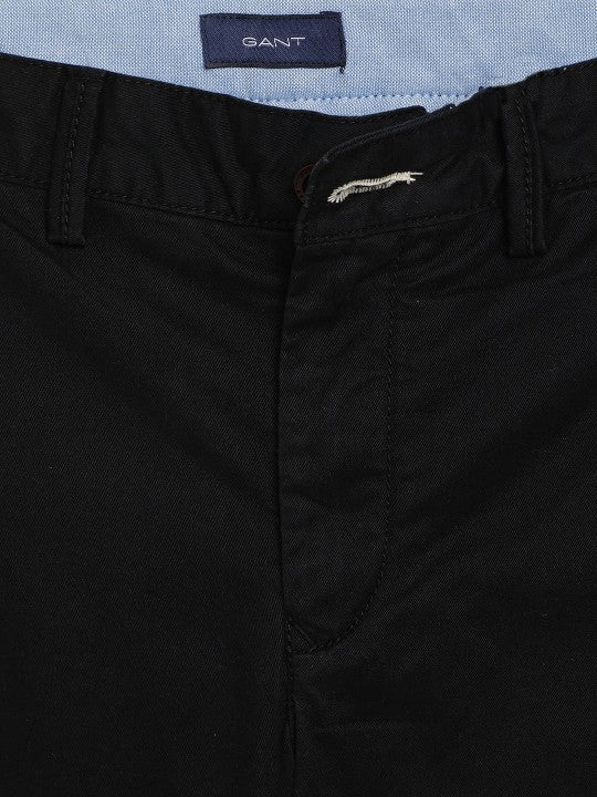 Gant Boys Black Regular Fit Cotton Shorts