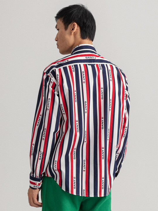 Gant Multi Striped Relaxed Fit Shirt