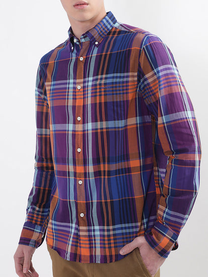 Gant Multi Untucked Checked Regular Fit Shirt