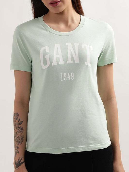 Gant Green Preppy Logo Regular Fit T-Shirt