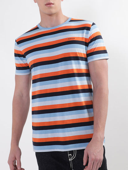 Gant Multi Striped Regular Fit T-Shirt