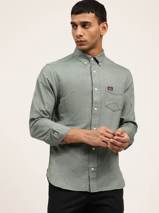 Gant Green Regular Fit Shirt