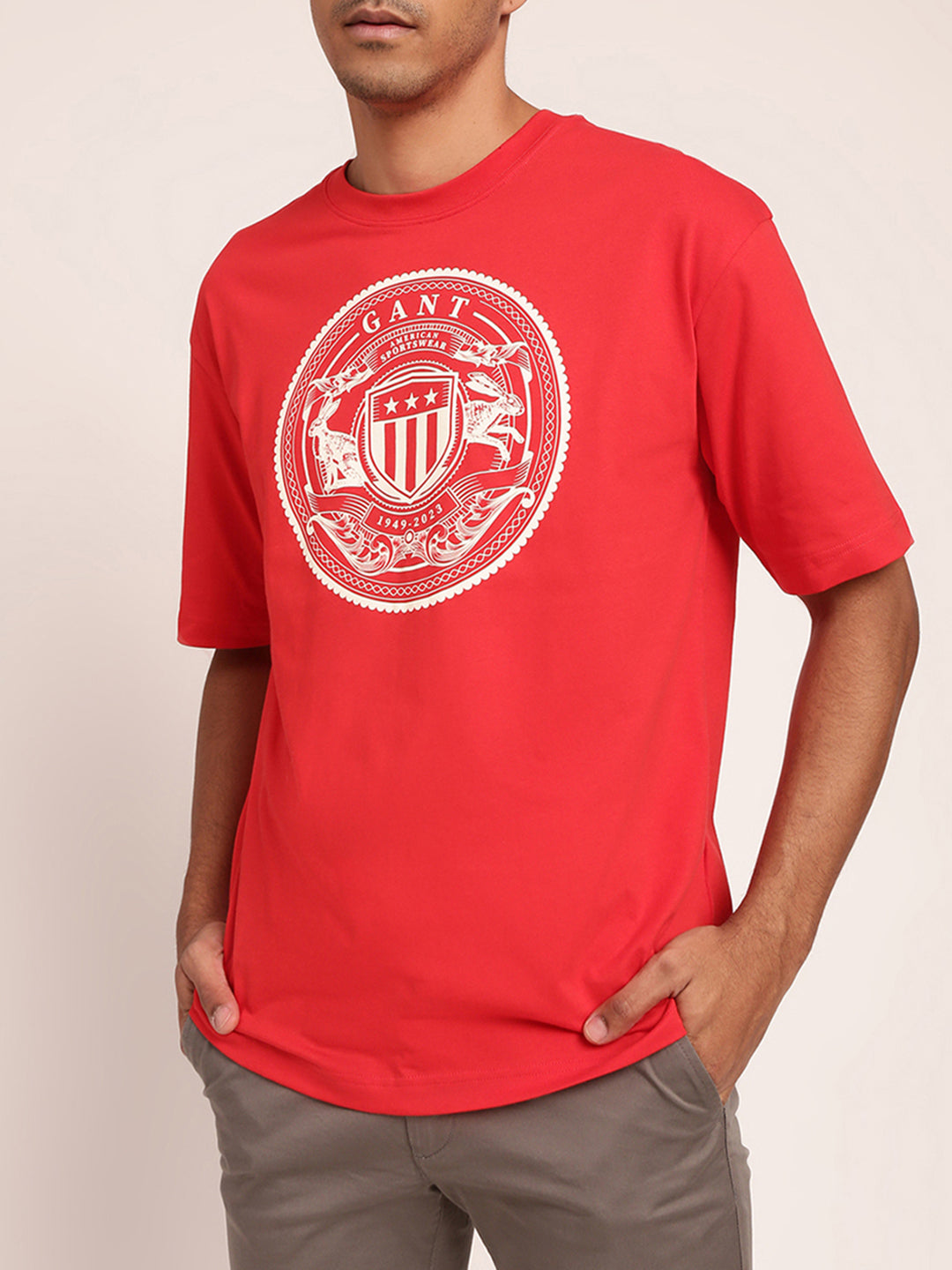 Gant Red Logo Regular Fit T-Shirt