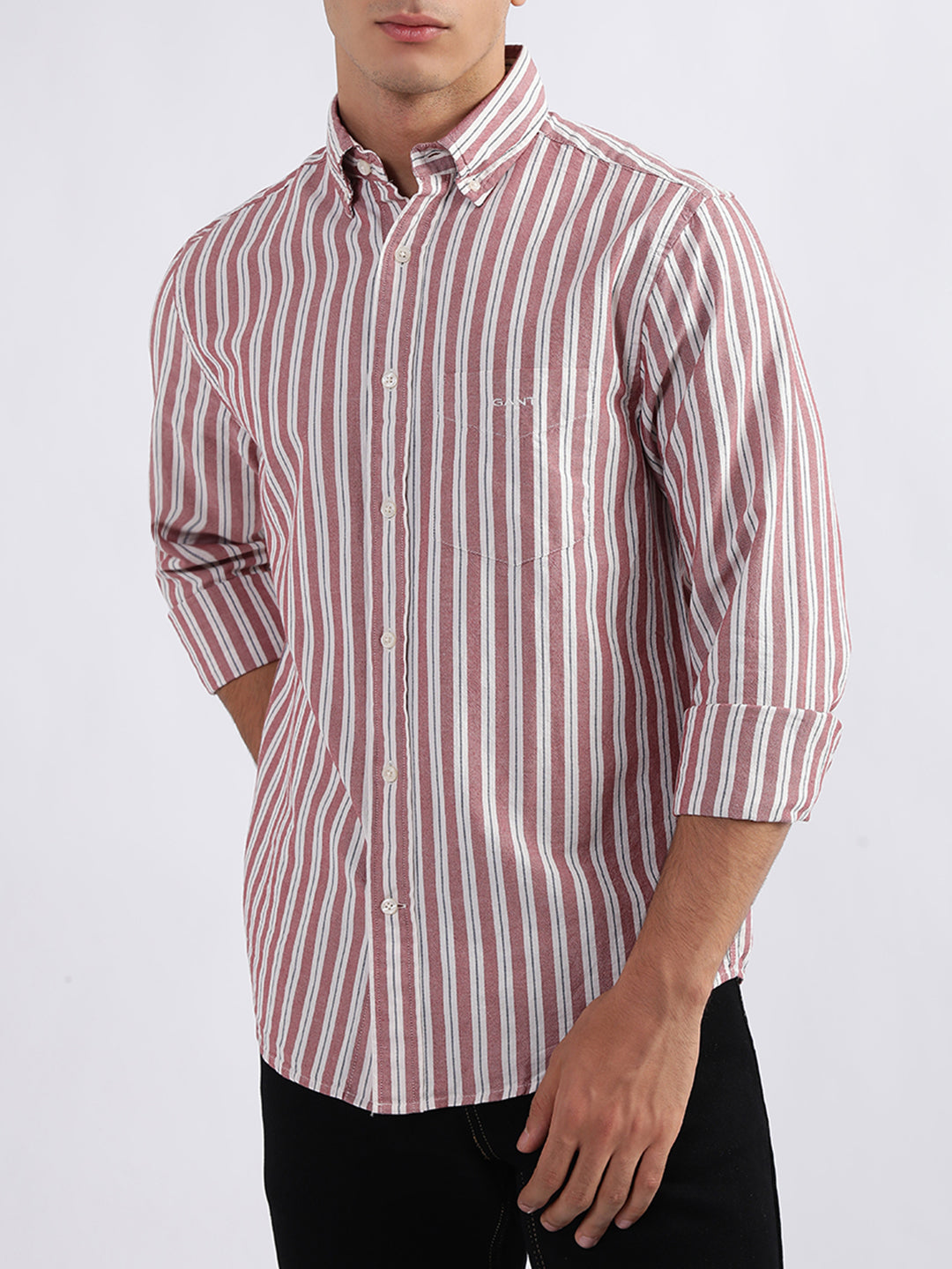 Gant Red Striped Regular Fit Shirt