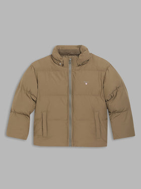 Gant Boys Green Solid Collar Jacket
