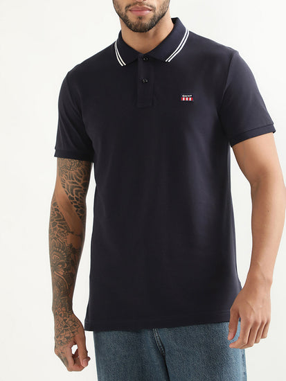 Gant Blue Regular Fit Polo Tshirt