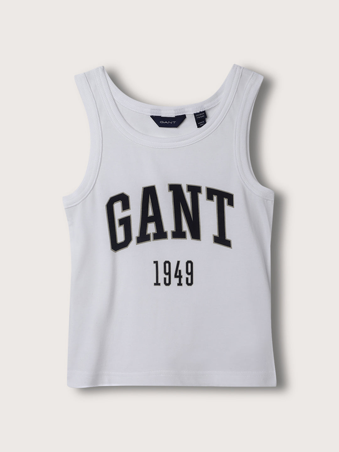 Gant Kids White Logo Slim Fit T-Shirt