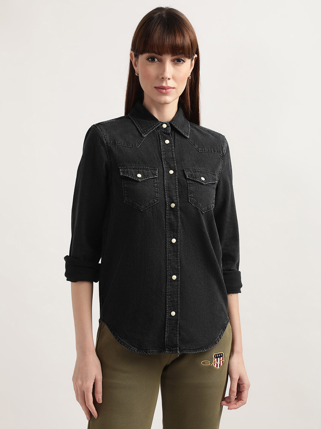 Gant Black Regular Fit Shirt