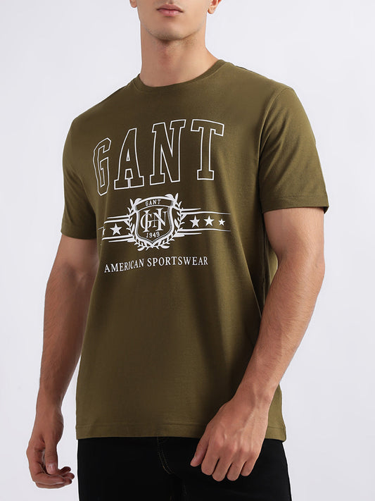 Gant Green Logo Regular Fit T-Shirt