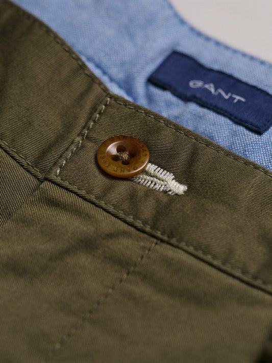 Gant Boys Mid-Rise Organic Cotton Chino Shorts