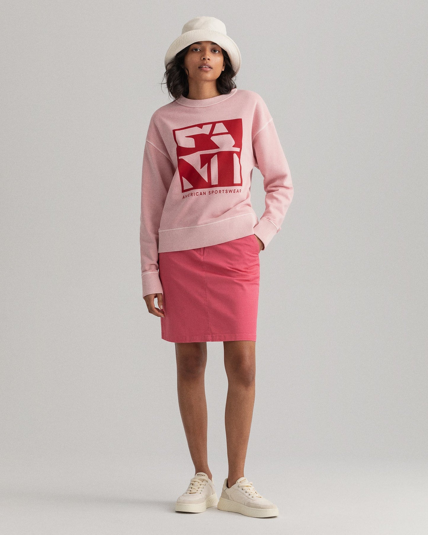 Gant Women Pink  Solid Above Knee Length Pencil Skirts