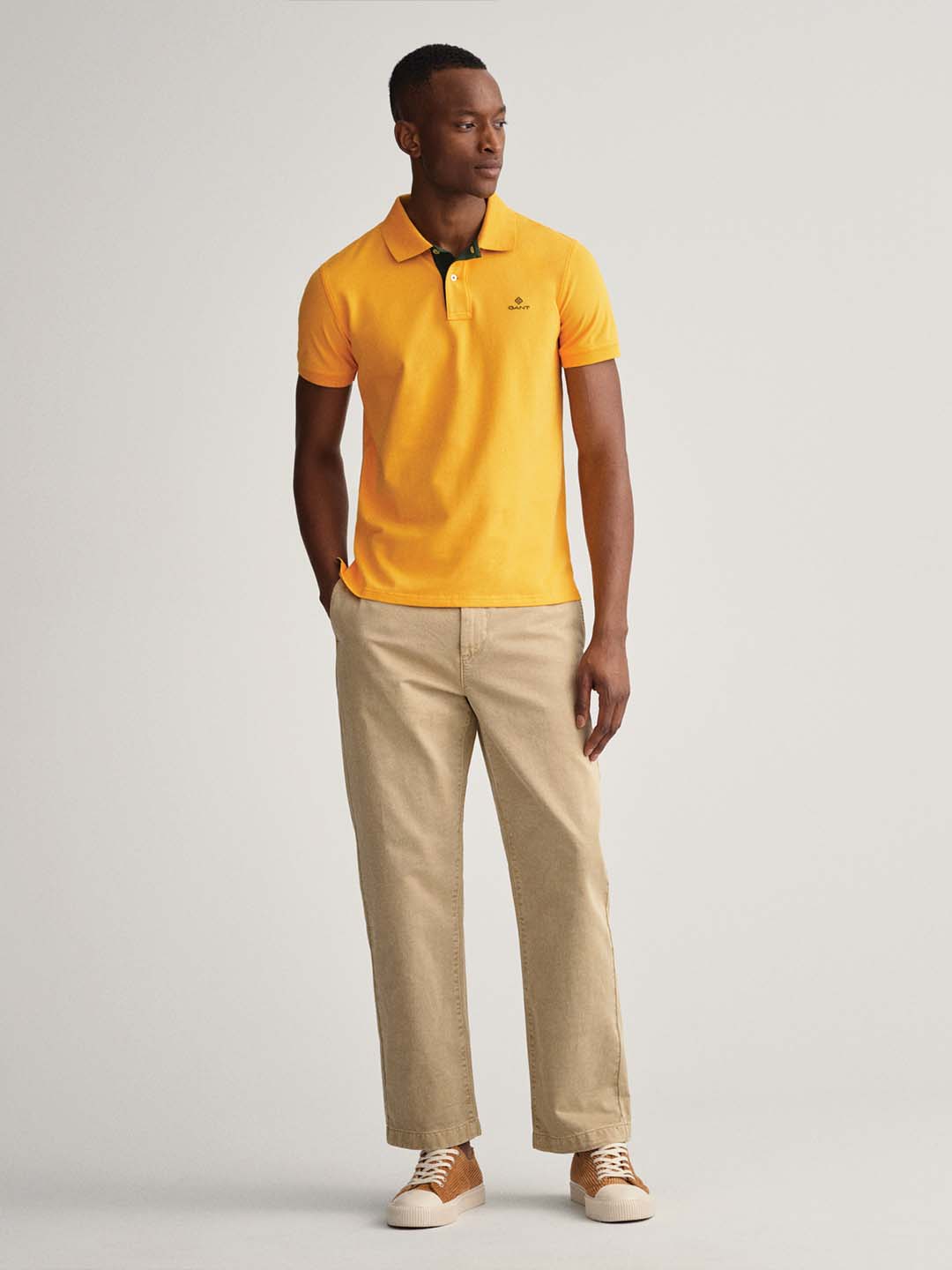 Gant Yellow Regular Fit Polo T-Shirt