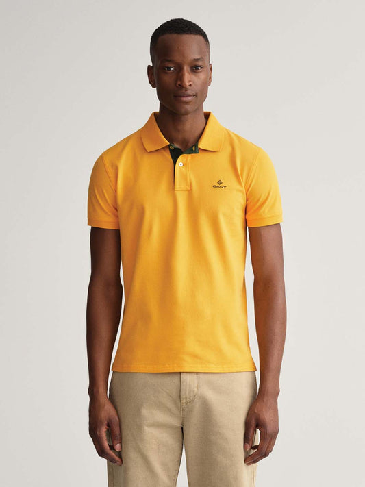 Gant Yellow Regular Fit Polo T-Shirt