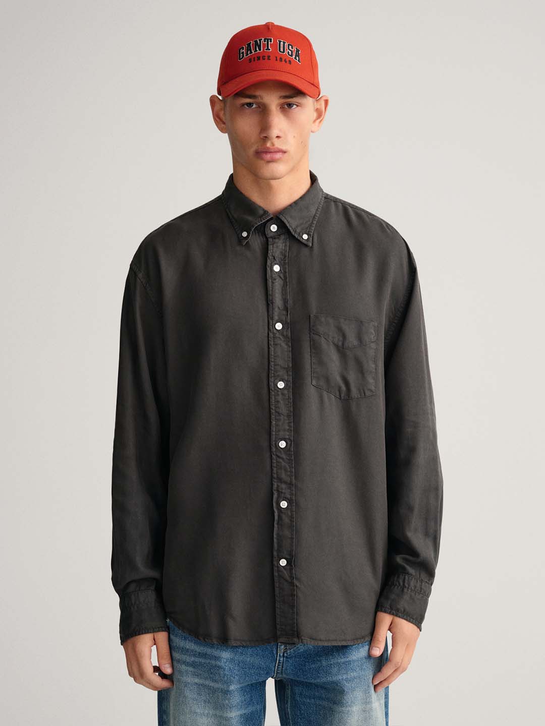 Gant Black Regular Fit Shirt