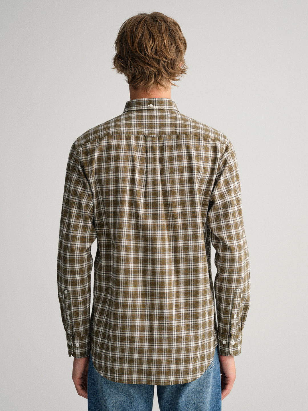 Gant Green Checked Regular Fit Shirt