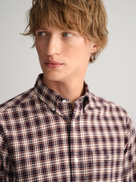 Gant Multi Checked Regular Fit Shirt