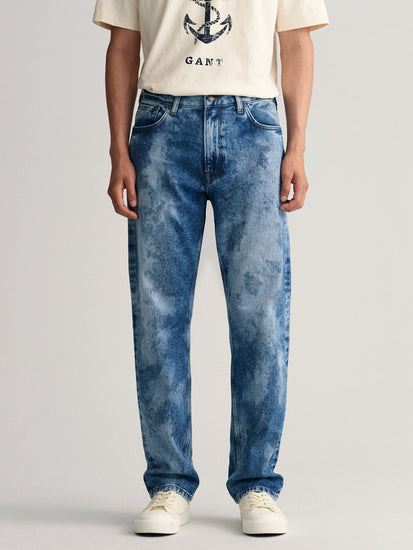 Gant Men Bleached Heavy Fade Clean Look Pure Cotton Jeans