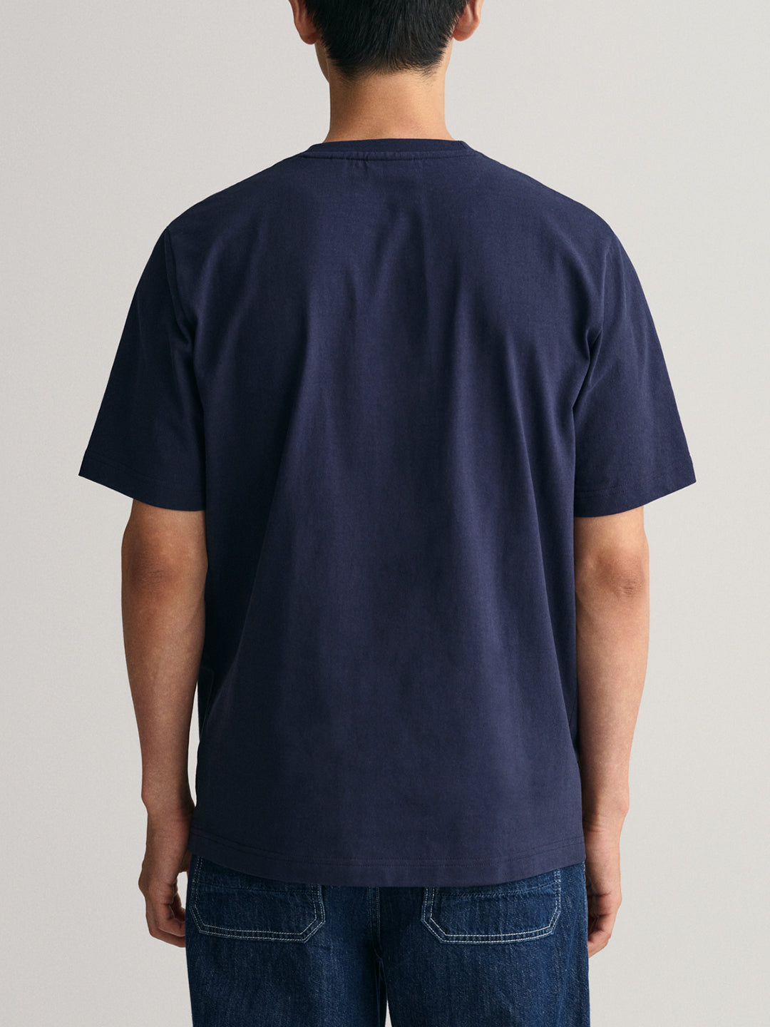 Gant Blue Printed Regular Fit T-Shirt