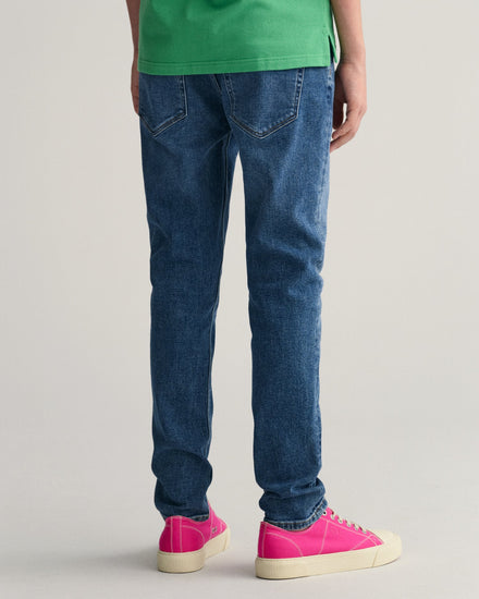 Gant Boys Slim Fit Light Fade Clean Look Jeans