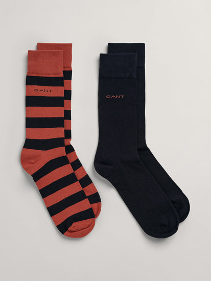 Gant Men Pack Of 2 Above Ankle-Length Socks