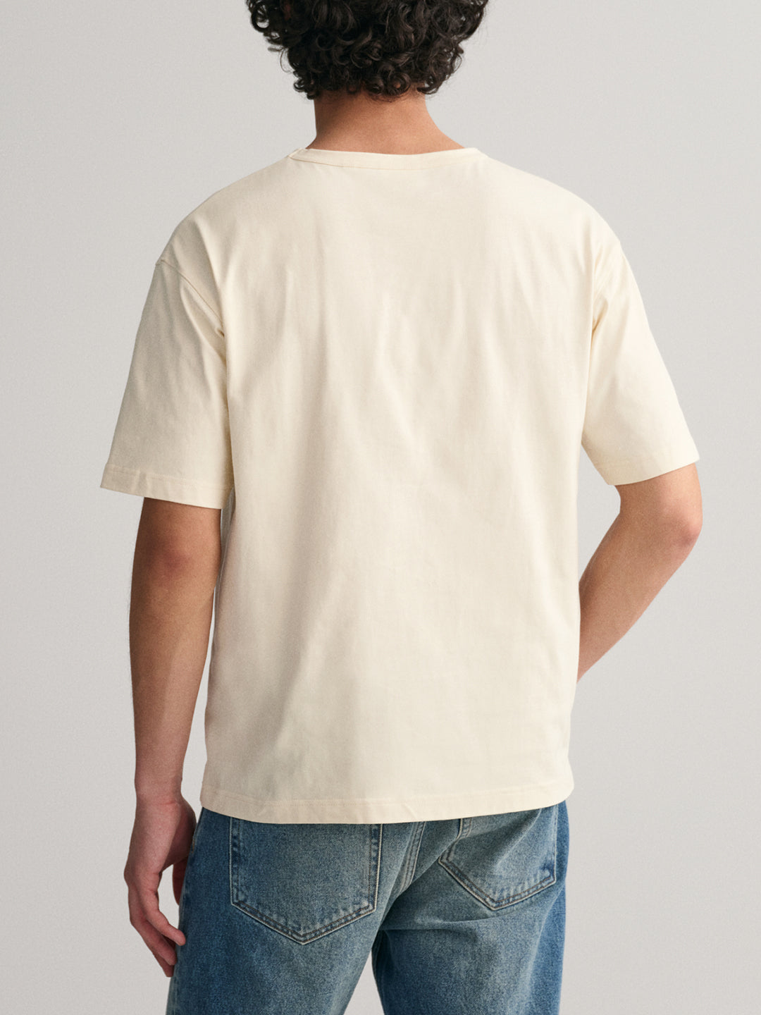 Gant Cream Relaxed Fit T-Shirt