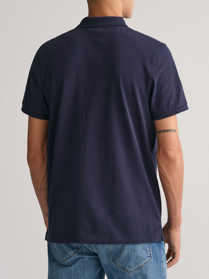 Gant Evening Blue Regular Fit Polo T-Shirt