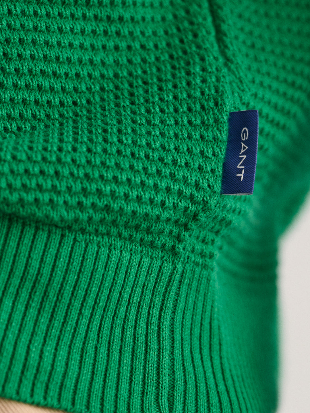 Gant Men Solid Polo Half Sleeves Sweater