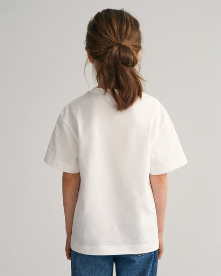Gant Kids Printed Round Neck T-Shirt