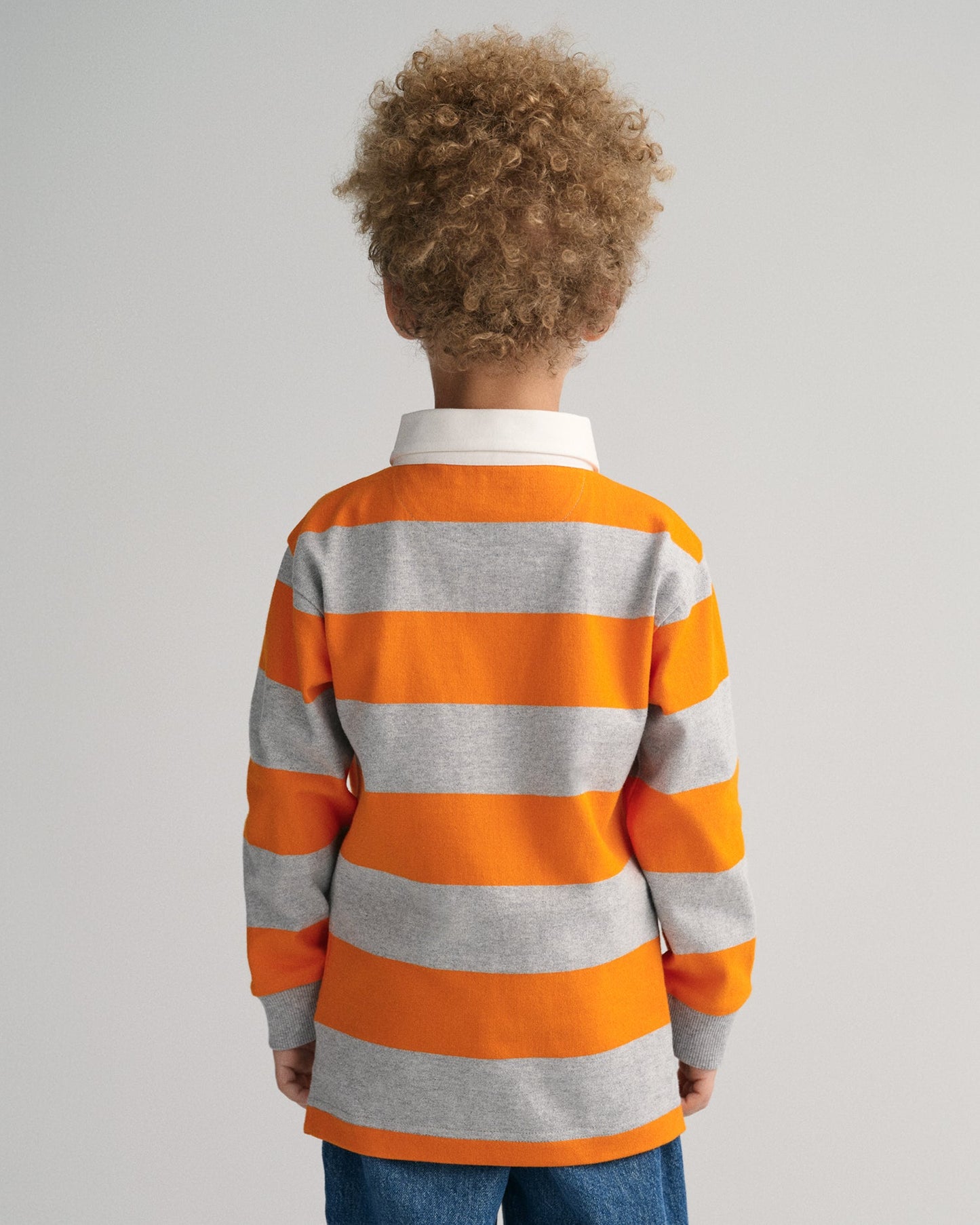 Gant Kids Orange Striped Relaxed Fit T-Shirt