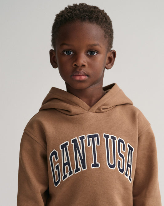 Gant Kids Solid Hooded Sweatshirt