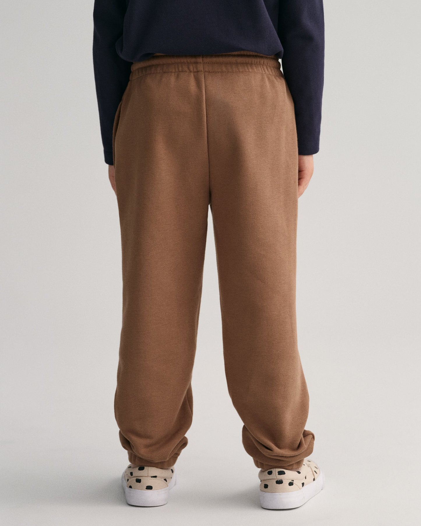 Gant Kids Brown Solid Relaxed Fit Sweatpant