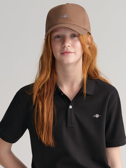 Gant Kids Black Fashion Regular Fit Polo T-Shirt