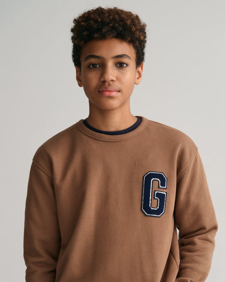 Gant Kids Solid Round Neck Sweatshirt